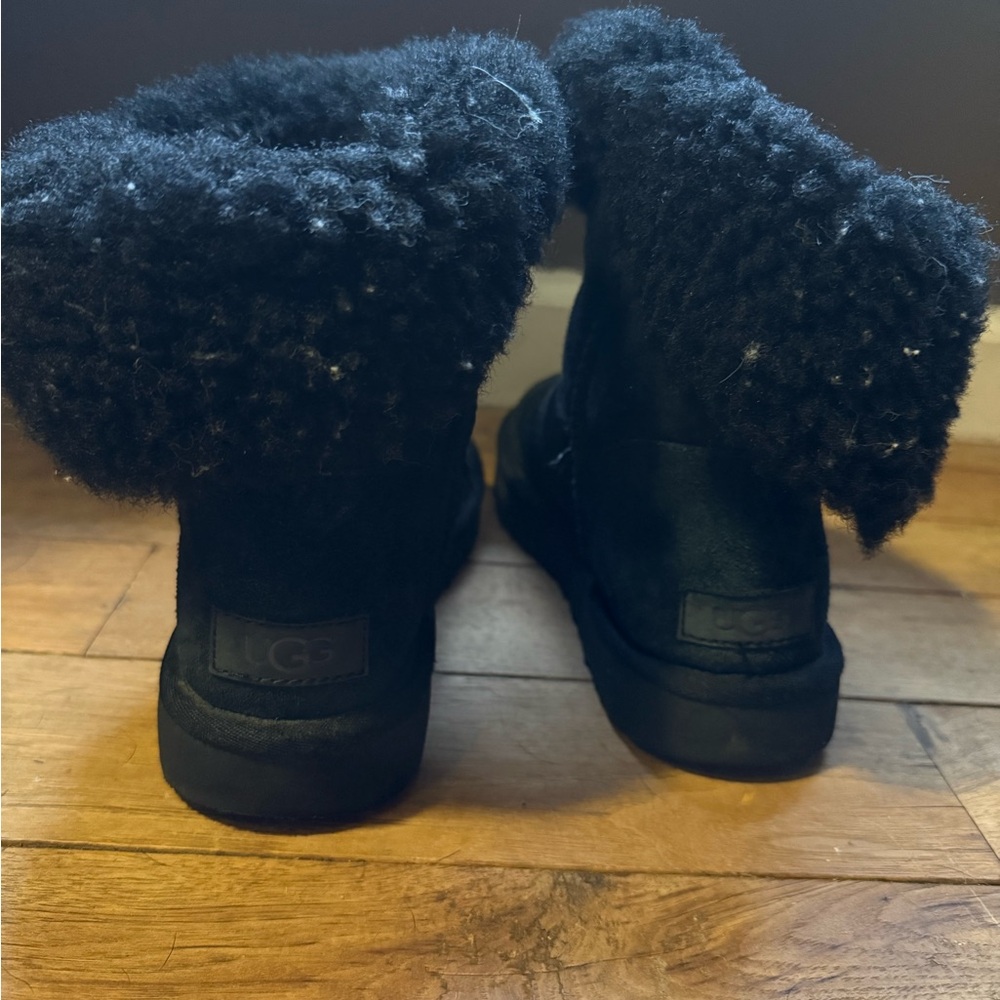 UGG Women's Black Fleece-Lined Boots